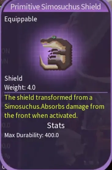 Shield Transform companion providing frontal protection in PixARK Terracrypt