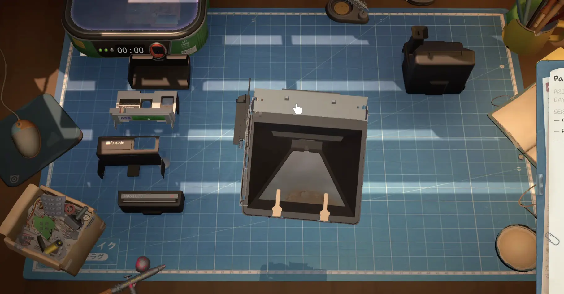 ReStory Paloid Camera opened during its unusual teardown