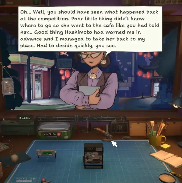 ReStory later story scene explaining that Yui went to the cafe after I told her to wait there