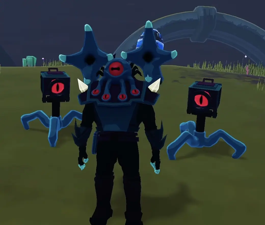 Engineer wearing the Nautilus skin, showing the altered Survivor design and its matching turret appearance.