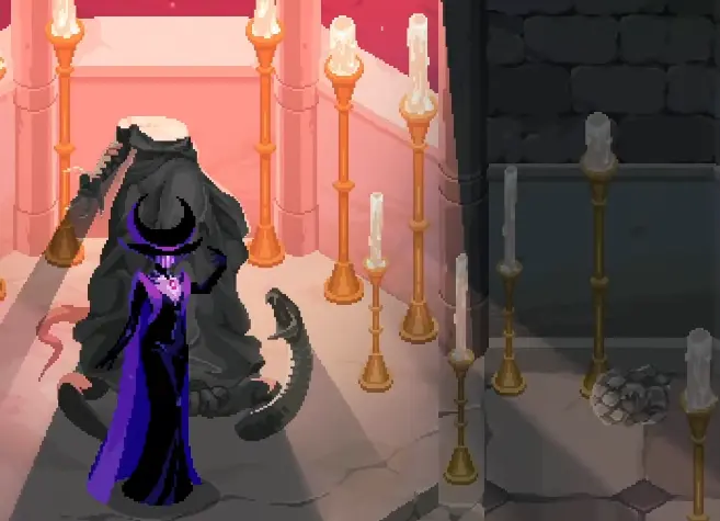 Ruby facing Alcina during the red Blood Moon third phase