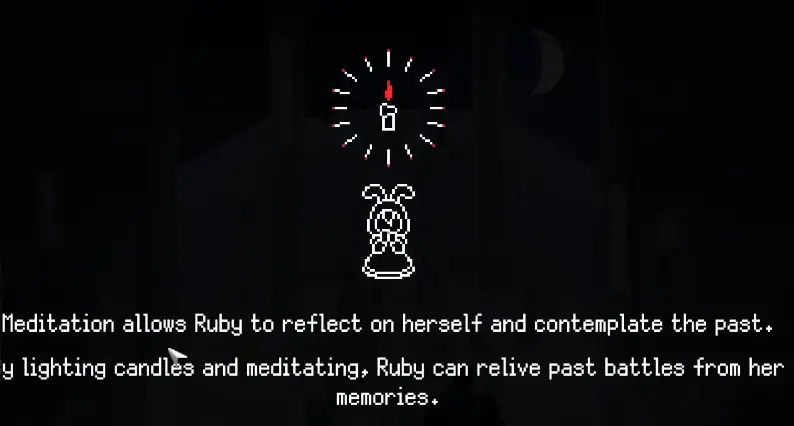 Rubinite Meditation tutorial explaining how to replay past boss battles