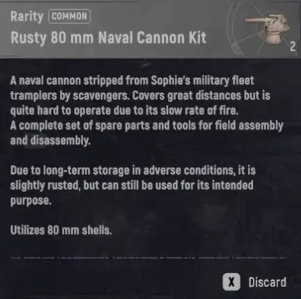 SAND Raiders Rusty 80mm Naval Cannon Kit
