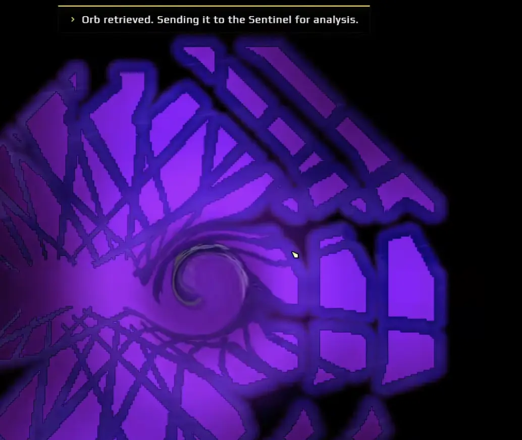 Sandustry Anomaly objective asking the player to retrieve the Orb