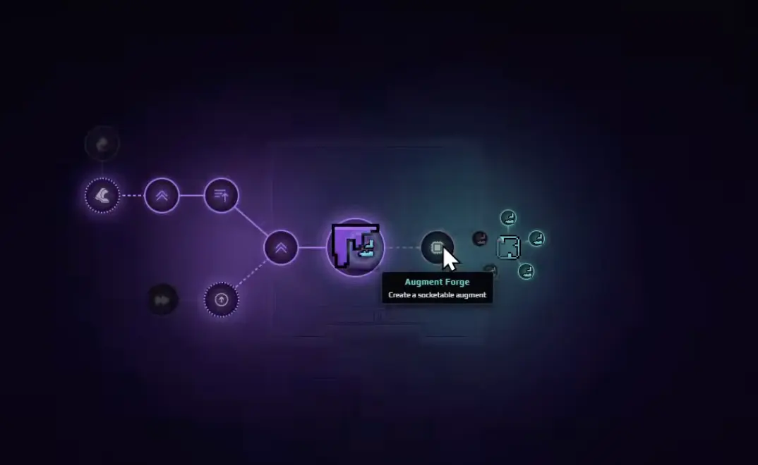 Sandustry Artifact maze reward showing further Augment Forge progression