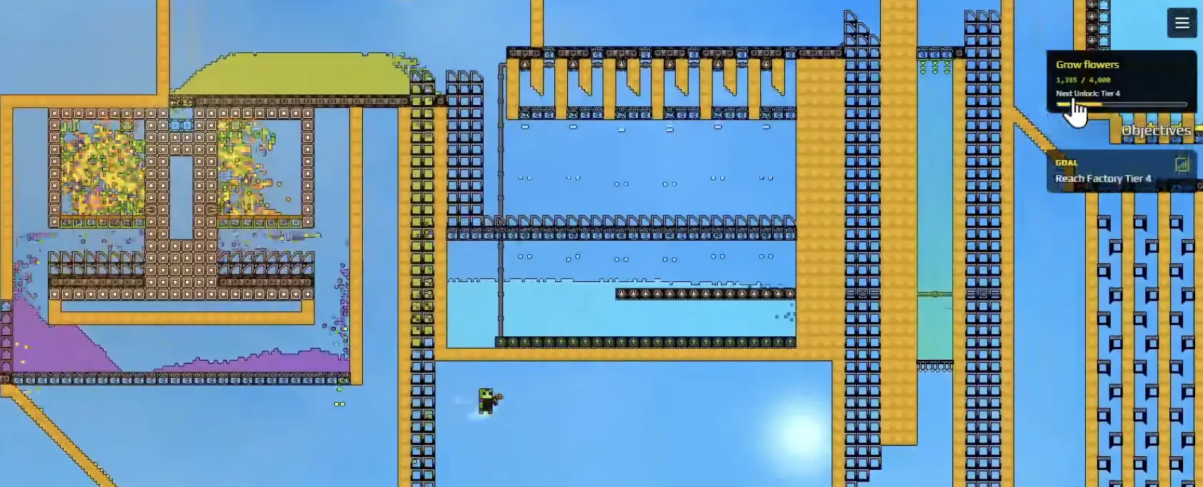 Sandustry flower burner using Thermal Buffers around the Pyro Dispenser