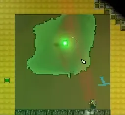 Sandustry Digger Drones slowly harvesting renewable Sand from a placed Fluxbound Stratacore