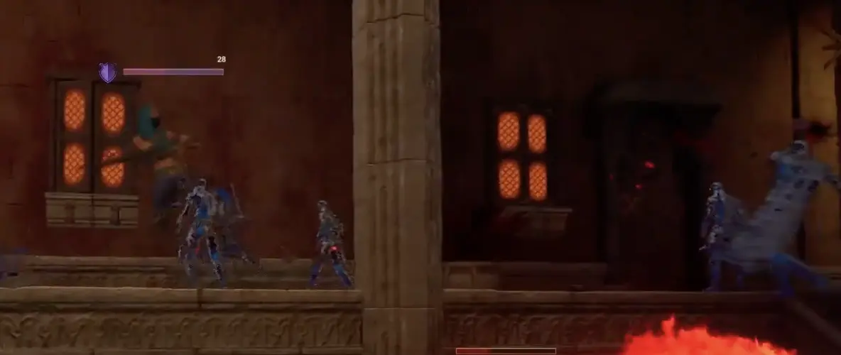 Serpent's Gaze Hunting Party enemies during a run