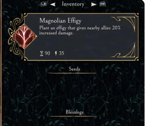 Serpent's Gaze Magnolian Effigy ally damage buff