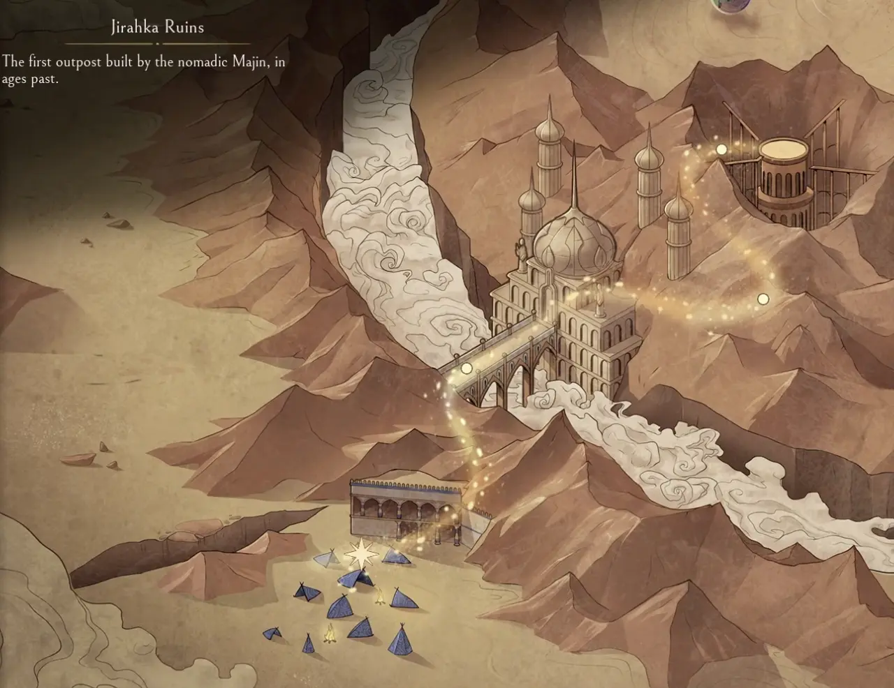 Serpent's Gaze Majin Lands map start