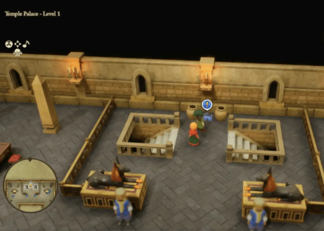 Blue Fragment Temple Palace Present