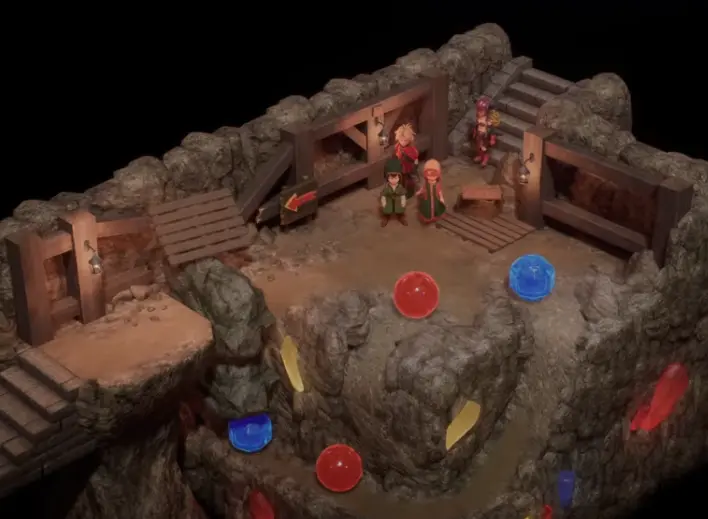 Chimaera Wing chest location in Colorstone Mine DQ7.