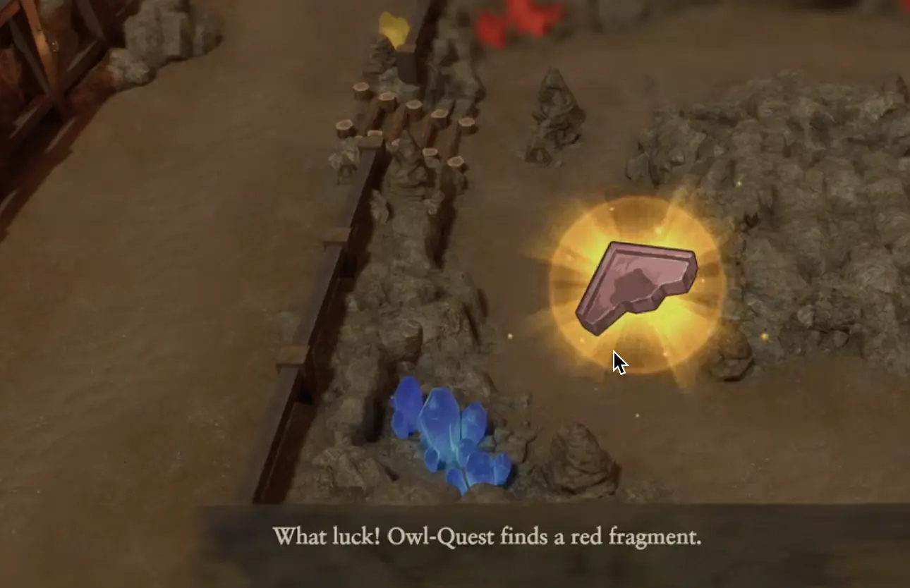Red Fragment found in the Colorstone Mine DQ7.