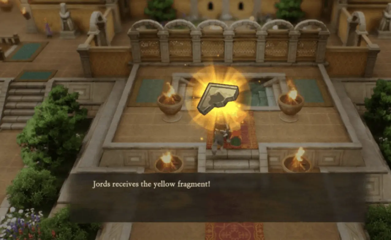 High Priestess giving Yellow Fragment Past