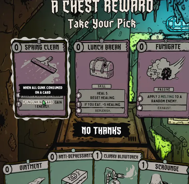 Shroom and Gloom Janitor Gunk build using Sparkling Clean