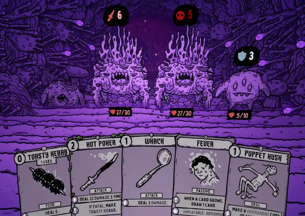 Shroom and Gloom Lunch Lady build with healing, Food and Hot Poker support