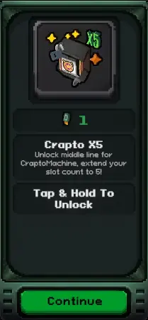 Slots & Diapers Crapto X5 perma skill
