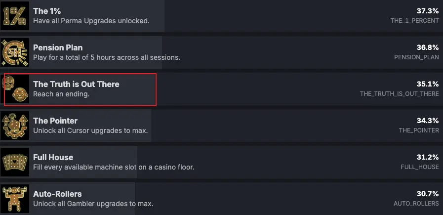 Slots & Diapers The Truth is Out There achievement