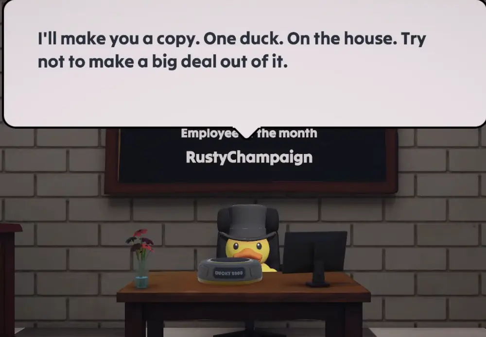 Choosing and copying a favorite duck after completing Sort Them Ducks