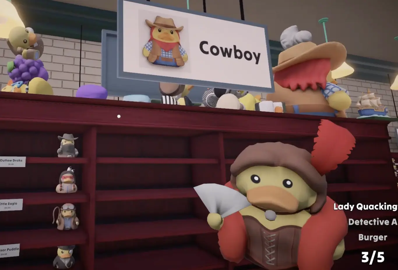 Lord and Lady Quackington placed with Cowboys in Sort Them Ducks