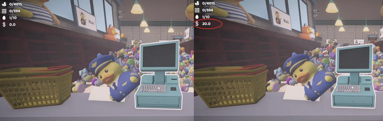 Cash register used for the Sticky Fingers achievement in Sort Them Ducks