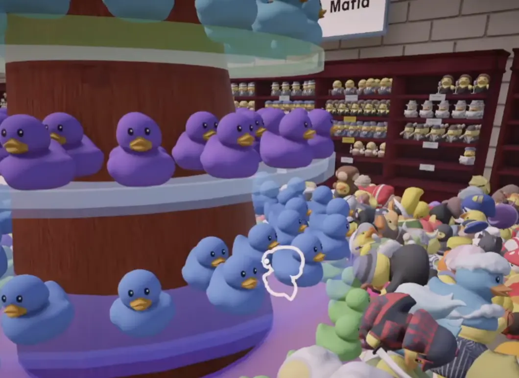 Rechecking leftover colored tower ducks during final cleanup in Sort Them Ducks