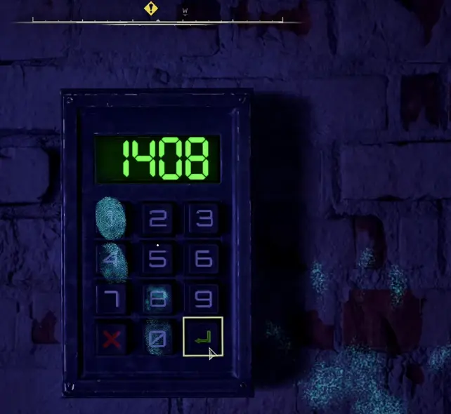 1408 keypad code inside Laboratory X16