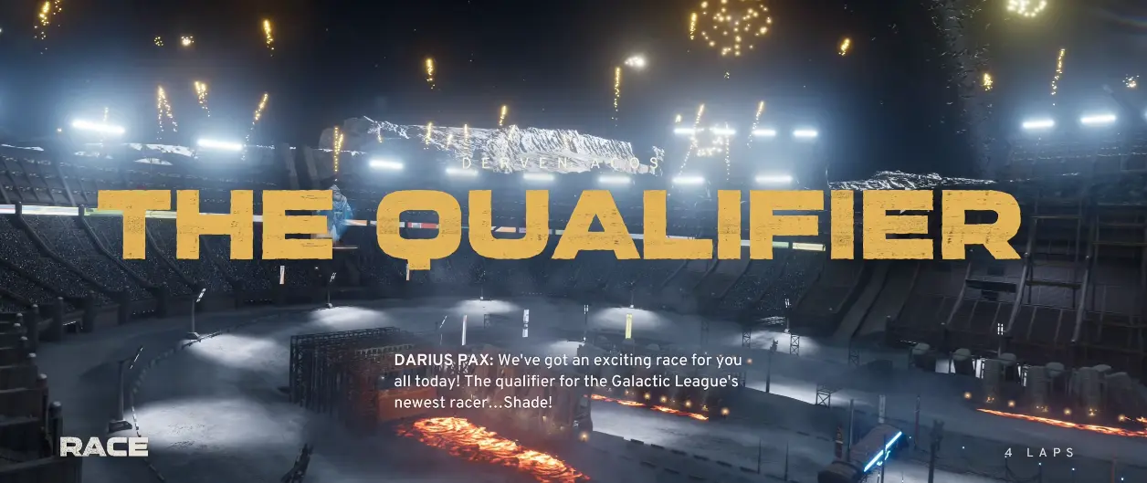 Star Wars Galactic Racer Act 1 final qualifier against Sebulba