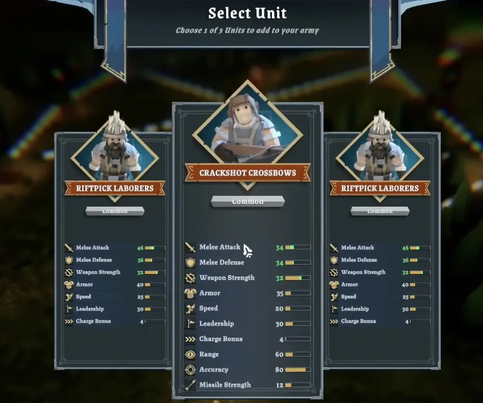 Tabletop Tavern Dwarf early crossbow and laborer unit choices