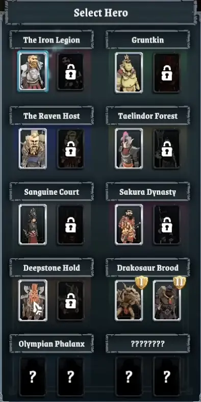 Tabletop Tavern Deepstone Hold Hrothgar Goblinslayer faction and hero panel