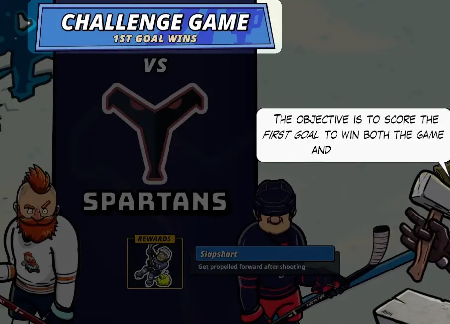 Tape to Tape campaign challenge screen showing the First Goal Wins condition and its reward