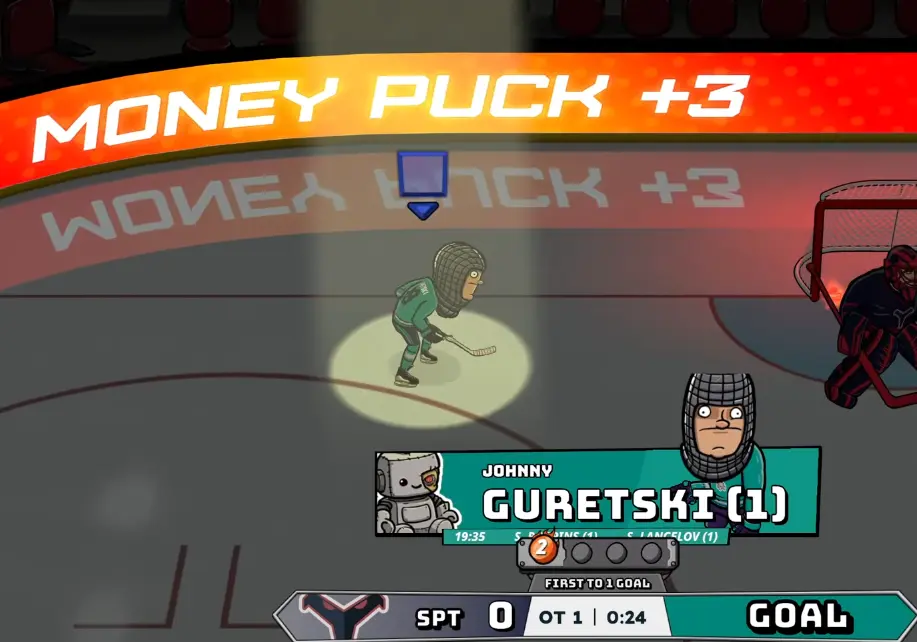 Tape to Tape Money Puck scoring event displaying a plus-three scoring modifier