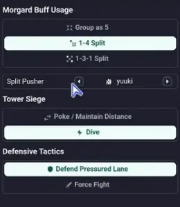 Teamfight Manager 2 Objective Finish Morgard buff and Closing Out tactical settings