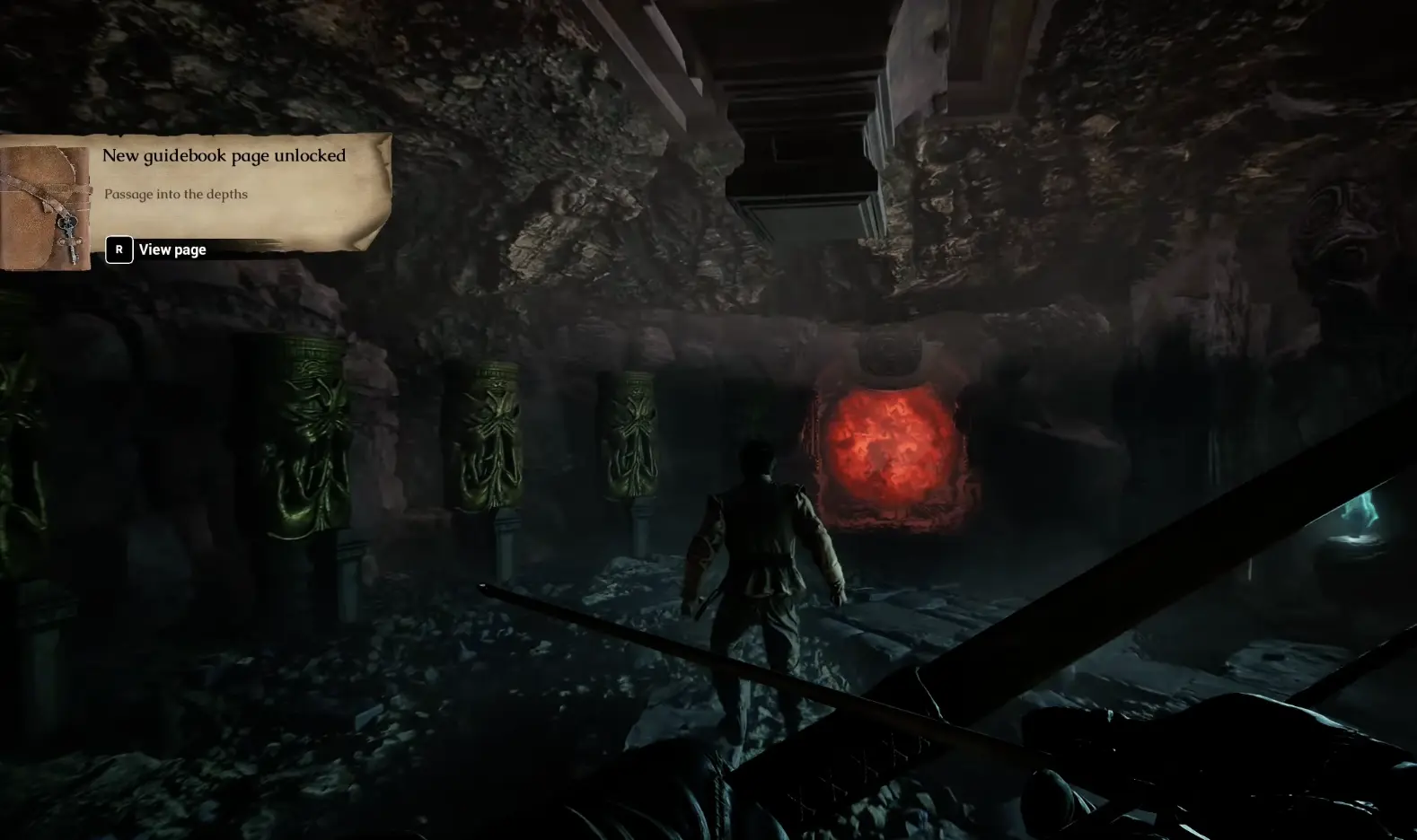 Passage Into the Depths beneath the Mound in The Mound Omen of Cthulhu