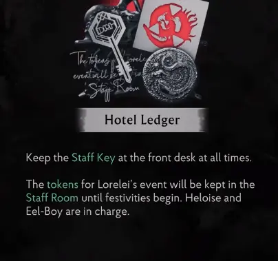 Hotel Ledger in Devil's Reef Hotel in The Sinking City 2