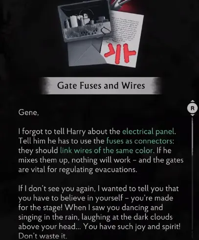 Electrical fuses in the radio shop in The Sinking City 2