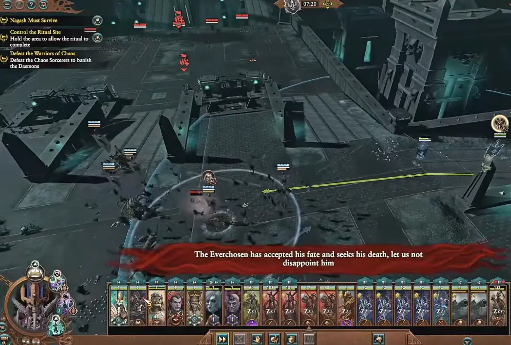 Ritual Site and Warriors of Chaos objectives during A Triumph of Death