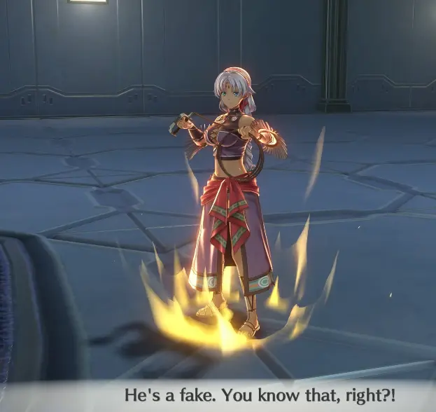 Fake Joshua encountered on the research facility rooftop in Chapter 6