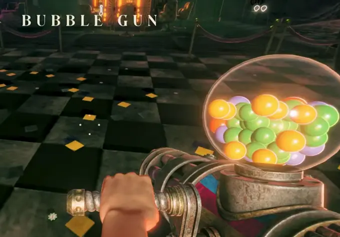 Bubble Gun collected in Clown Casino in Twisted Tower