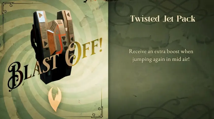 Jetpack pickup before Lightspeed Land in Twisted Tower