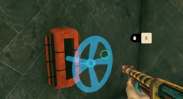 Empty Valve Wheel mechanism in Mermaid Palace in Twisted Tower
