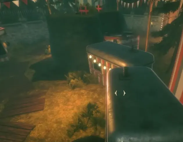 Secret Area reached during the three-platform section of Fairground Forest in Twisted Tower