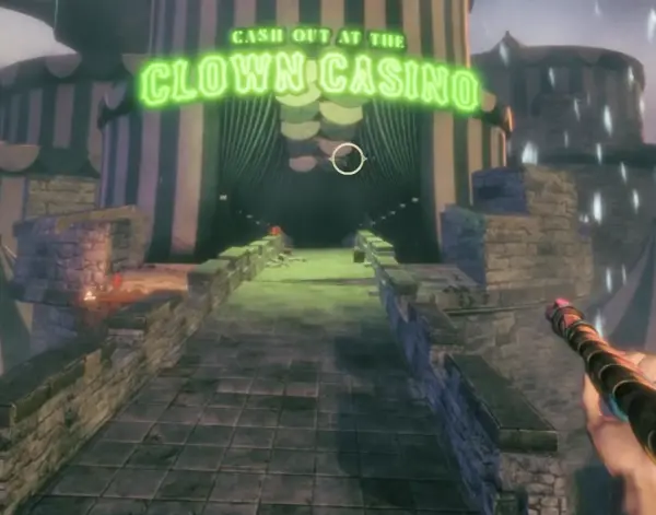 Hidden Secret Area on the Nipples Bridge route before Clown Casino in Twisted Tower
