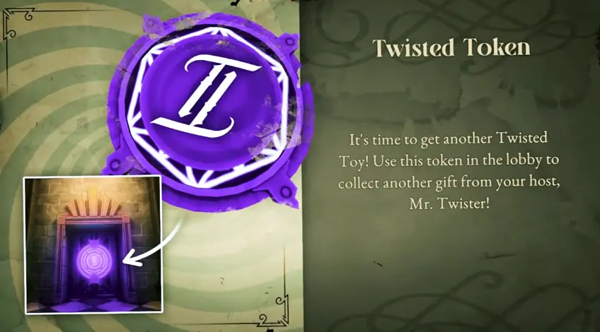 Sewer Twisted Token at the end of Mermaid Palace progression in Twisted Tower
