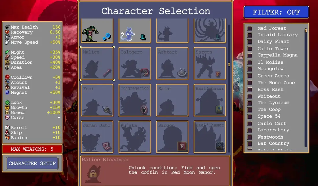 The Bloodmoon Route I Use to Unlock All 12 Characters