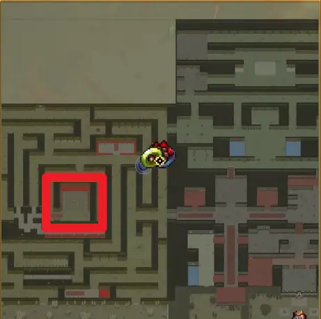 Pentagram in the Red Moon Manor maze used to reach Baal'Thasar