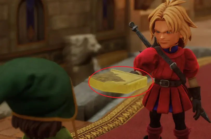 King Donald dialogue Estard Castle Dragon Quest VII Reimagined permission flag