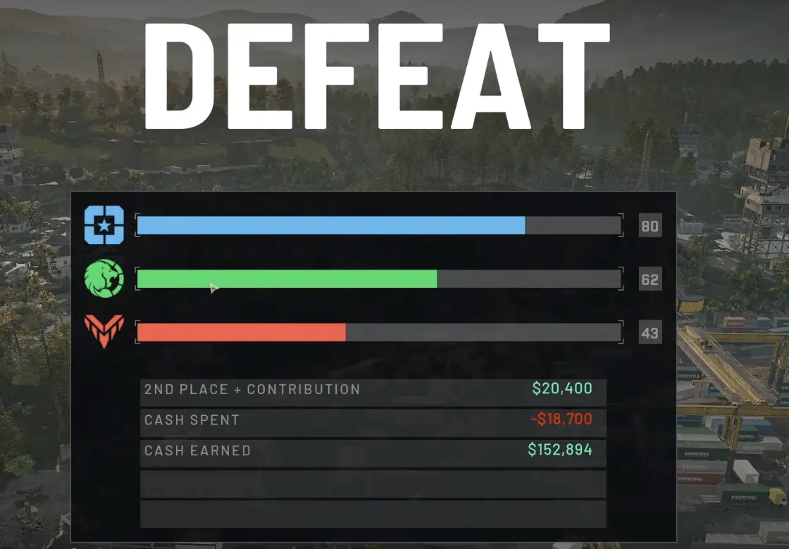 WARDOGS scoreboard showing Valkyra Lonestar and Manticore