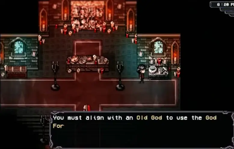 God Forge requiring an Old God alignment in Welcome to Elderfield