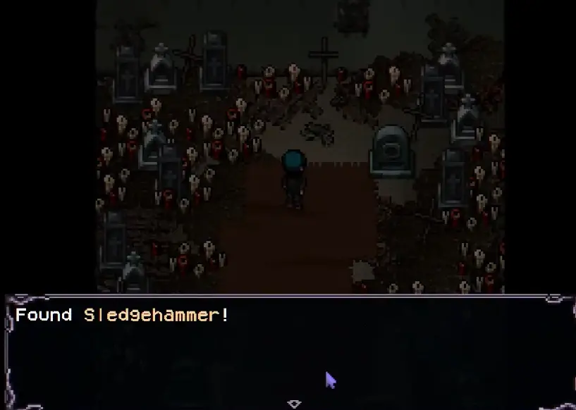 Grave Warden dropping the Sledgehammer in Greystone Estates